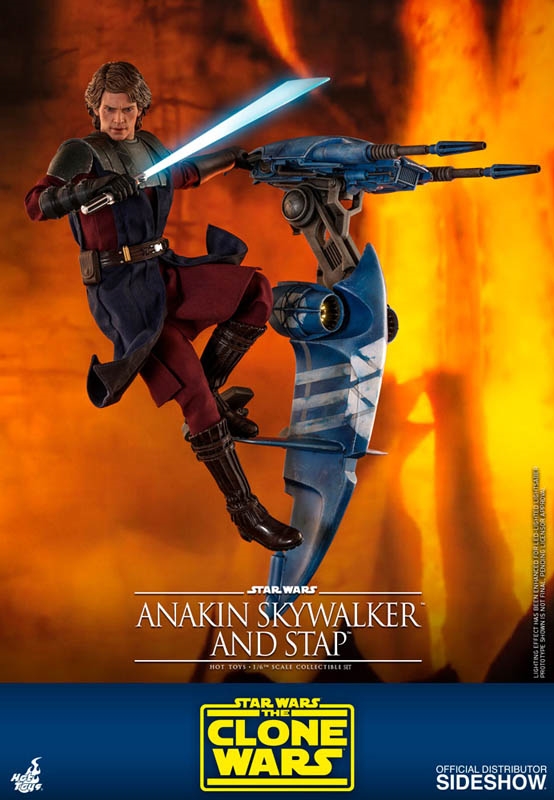 Anakin Skywalker and STAP - Star Wars: The Clone Wars Hot Toys 1/6 Scale Figure
