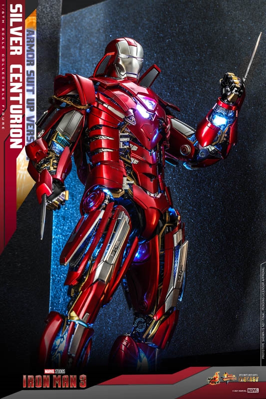 Silver Centurion Armor Suit-Up Version - Diecast - Hot Toys