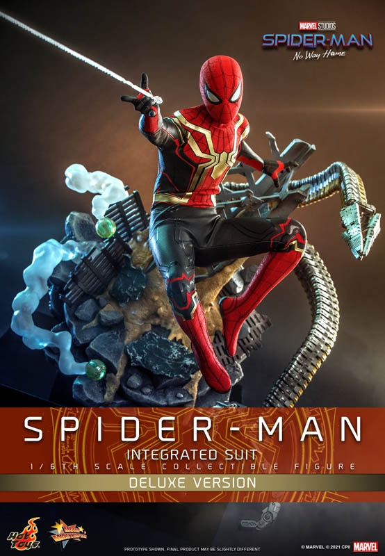 Spider-Man (Integrated Suit) - Deluxe Version - Spider-Man: No Way Home - Hot Toys 1/6 Scale Figure