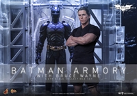 Batman Armory with Bruce Wayne - The Dark Knight Rises - Hot Toys 1/6 Scale Figure Set