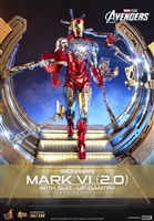 Iron Man Mark VI (2.0) with Suit-Up Gantry - The Avengers - Hot Toys MMS688D53 1/6 Scale Figure