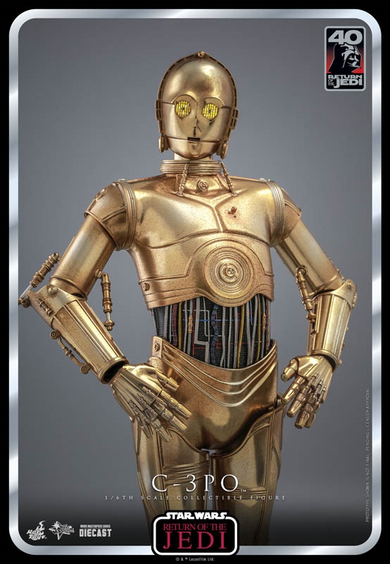 Surichinmoi parachute Poging C-3PO - Star Wars Episode VI: Return of the Jedi - Hot Toys MMS699 1/6th  Scale