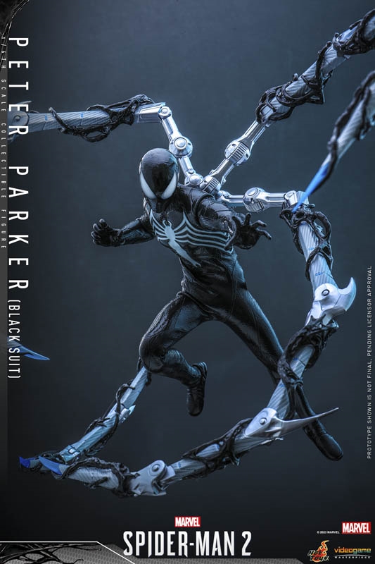 Marvel's Spider-Man 2 VGM56 Spider-Man (Black Suit) 1/6th Scale Collectible  Figure