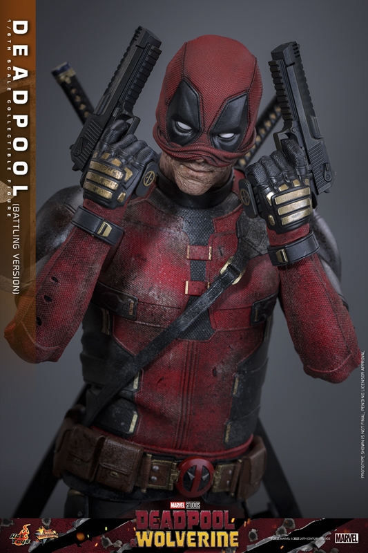 Deadpool (Battling Version) - Deadpool & Wolverine - Hot Toys MMS782 1/6 Scale Figure