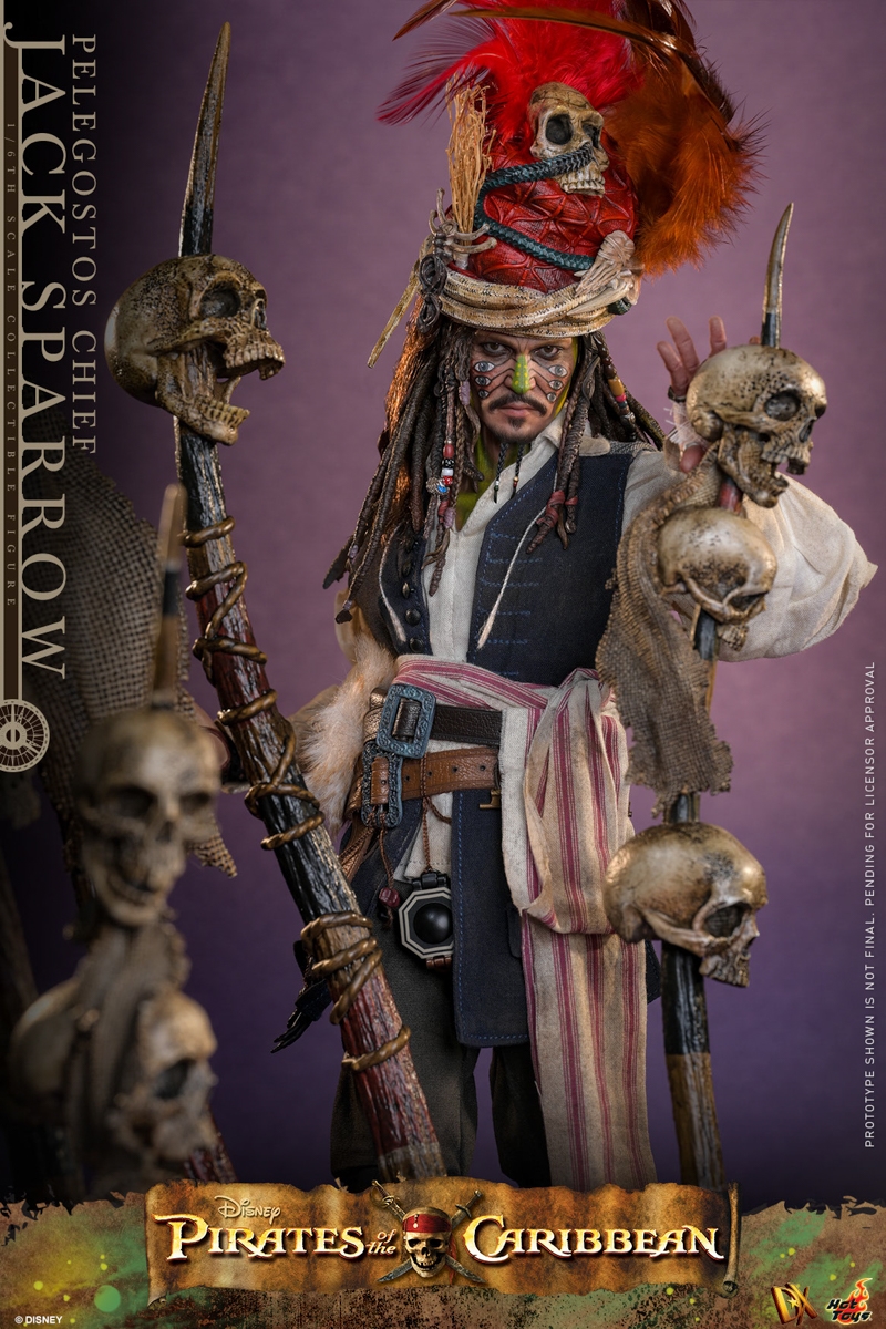 Pelegostos Chief Jack Sparrow - Pirates of the Caribbean - Hot Toys DX48 1/6 Scale Figure