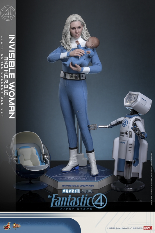 Invisible Woman and H.E.R.B.I.E. Collectible Set - The Fantastic Four: First Steps - Hot Toys MMS824 1/6 Scale Figure