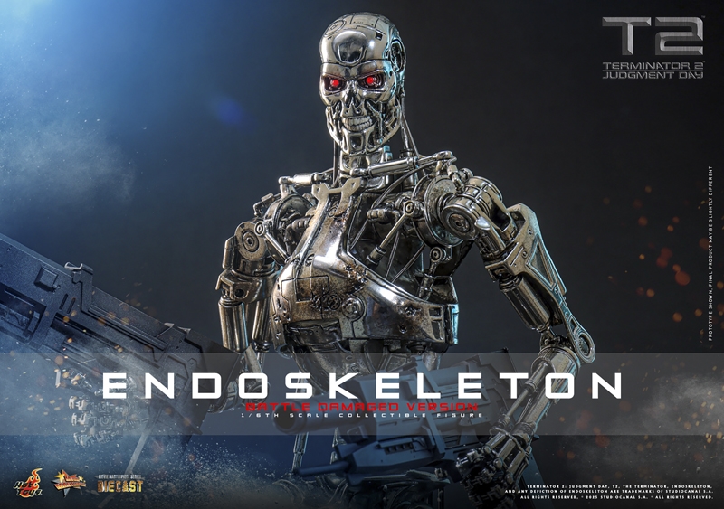 Endoskeleton (Battle Damaged Version) - Terminator 2: Judgment Day - Hot Toys  MMS840D77 1/6 Scale Figure