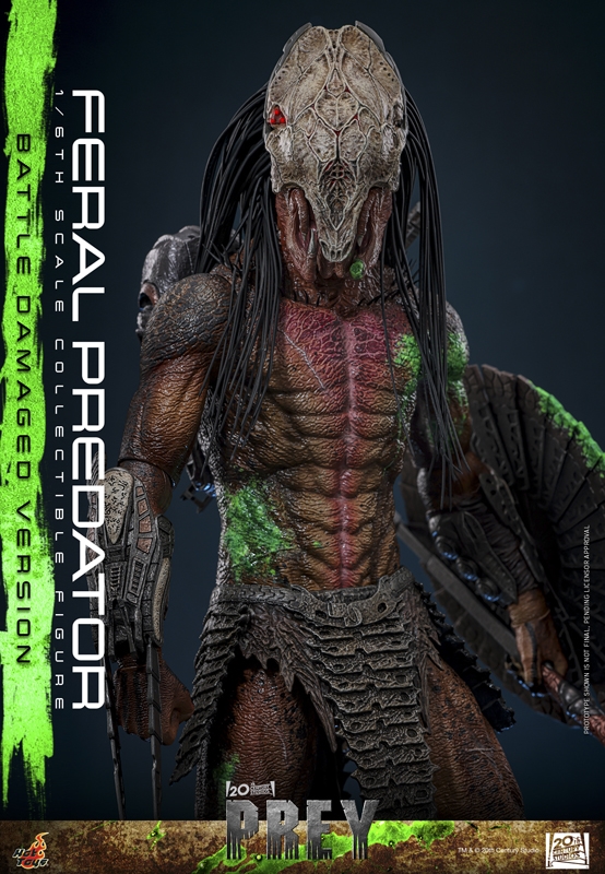 Feral Predator Battle Damaged Version - Hot Toys TMS175 1/6 Scale Figure