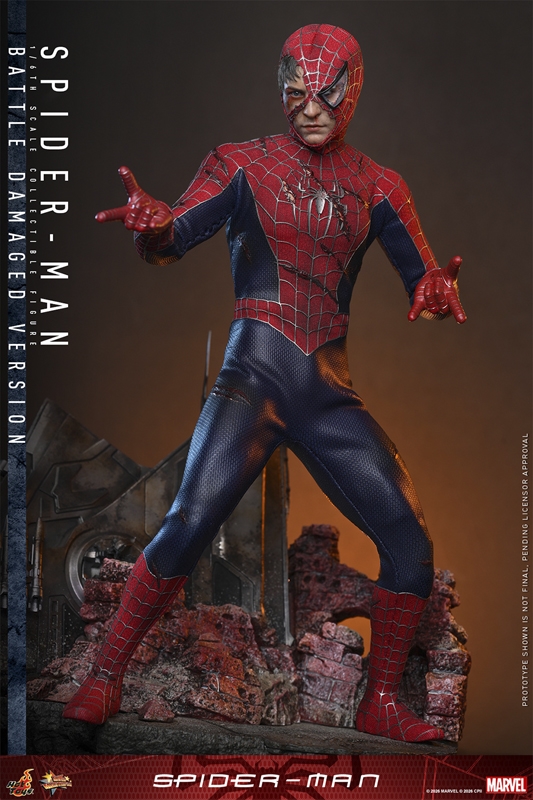Spider-Man (Battle Damaged Version) - Spider-Man - Hot Toys 1/6 Scale Figure