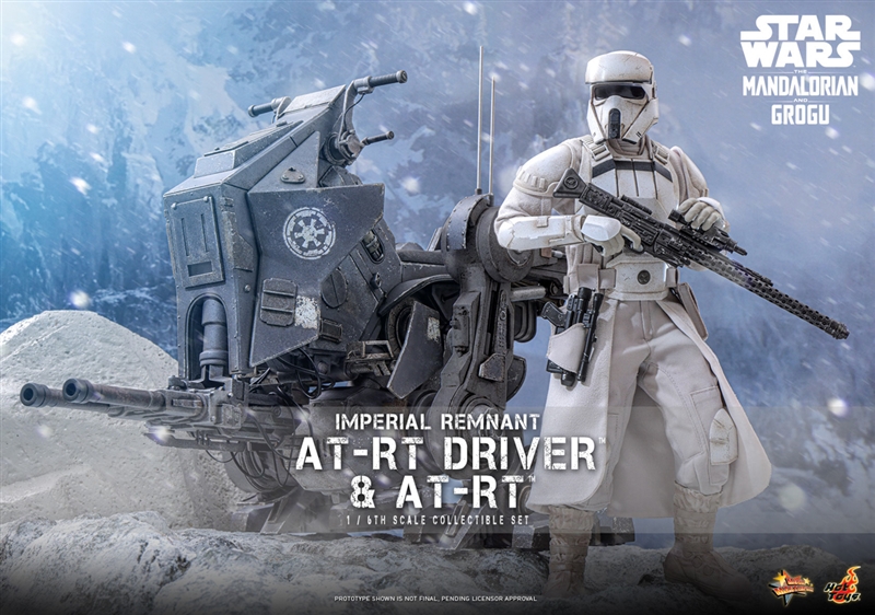 AT-RT Driver and AT-RT Set  - Star Wars: Mandalorian and Grogu- Hot Toys MMS875 1/6 Scale Figure