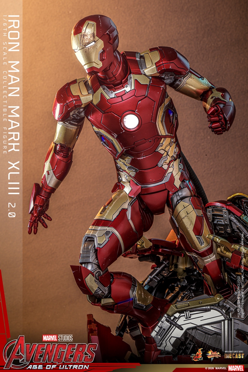 Iron Man Mark XLIII 2.0 - Avengers: Age of Ultron - Hot Toys MMS865D80 1/6 Scale Figure