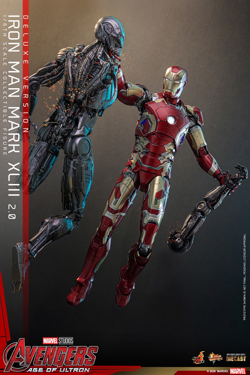 Iron Man Mark XLIII 2.0 Deluxe Version - Avengers: Age of Ultron - Hot Toys MMS865D81 1/6 Scale Figure