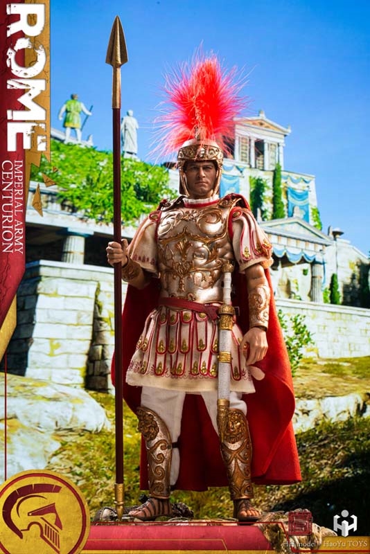HY Toys Action Figures Red Cloak Cape #2-1/6 Scale Rome Imperial Centurion 
