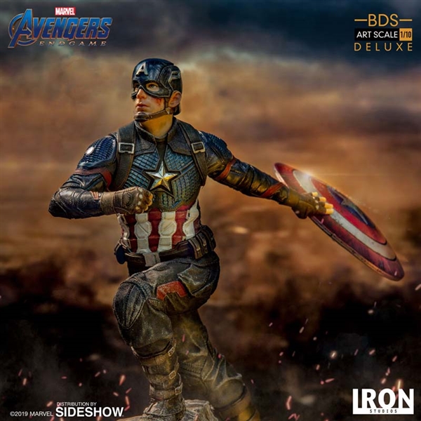 Iron Studios Captain America Deluxe BDS Art Scale 1/10  Avengers Endgame Statue 