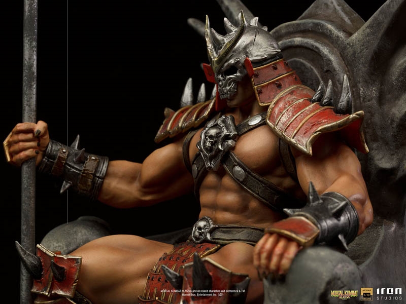 Shao kahn sin mascara  Mortal kombat art, Mortal kombat, Statue