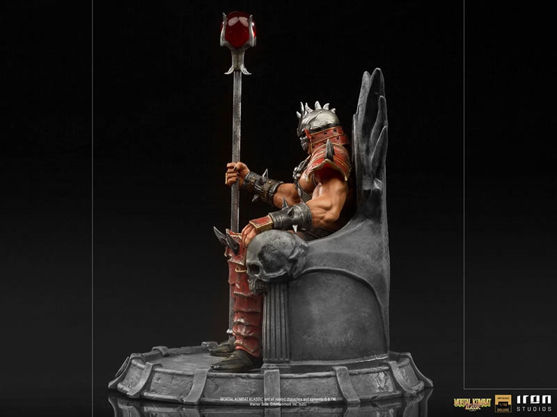 Estátua Shao Kahn Deluxe Scale 1:10 Mortal Kombat Iron Studios Figure -  Laventy