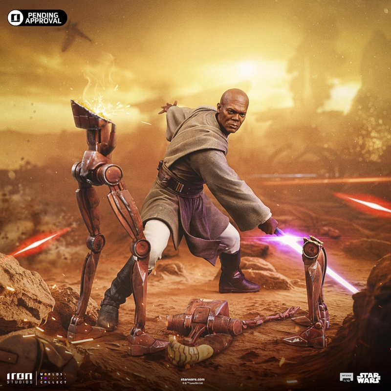 Mace Windu - Star Wars - Iron Studios Art Scale 1/10 Scale Statue