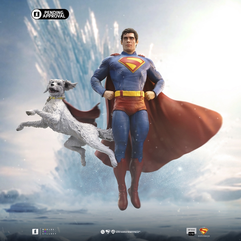 Superman and Krypto - Superman - Iron Studios Art Scale 1/10 Scale Statue