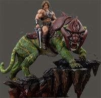 He-Man and Battle Cat Deluxe - Masters of the Universe - Iron Studios 1:10 Scale Collectible