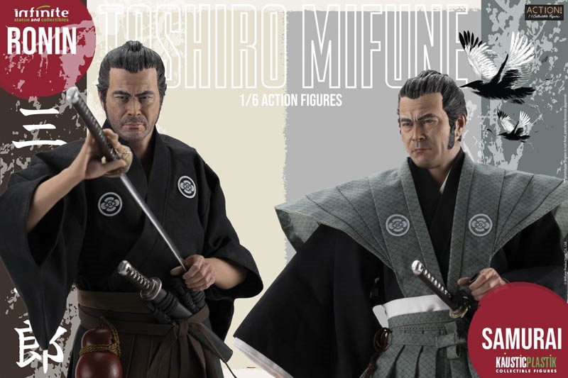 Toshiro Mifune Samurai Deluxe Double Pack - Infinite Statue x Kaustic Plastik 1/6 Scale Figure