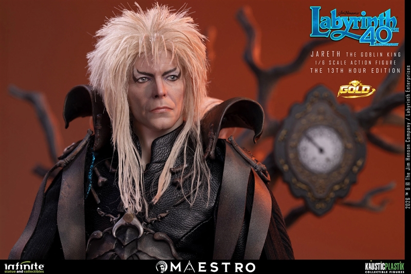 Jareth the Goblin King (The 13th Hour Edition) Gold Version - Labyrinth  - Infinite Statue x Kaustic Plastik 1/6 Scale Figure