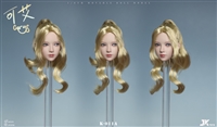 Carys Asian Beauty Head Sculpt with Movable Eyes Version A -  JK Toys 1/6 Scale Head Sculpt