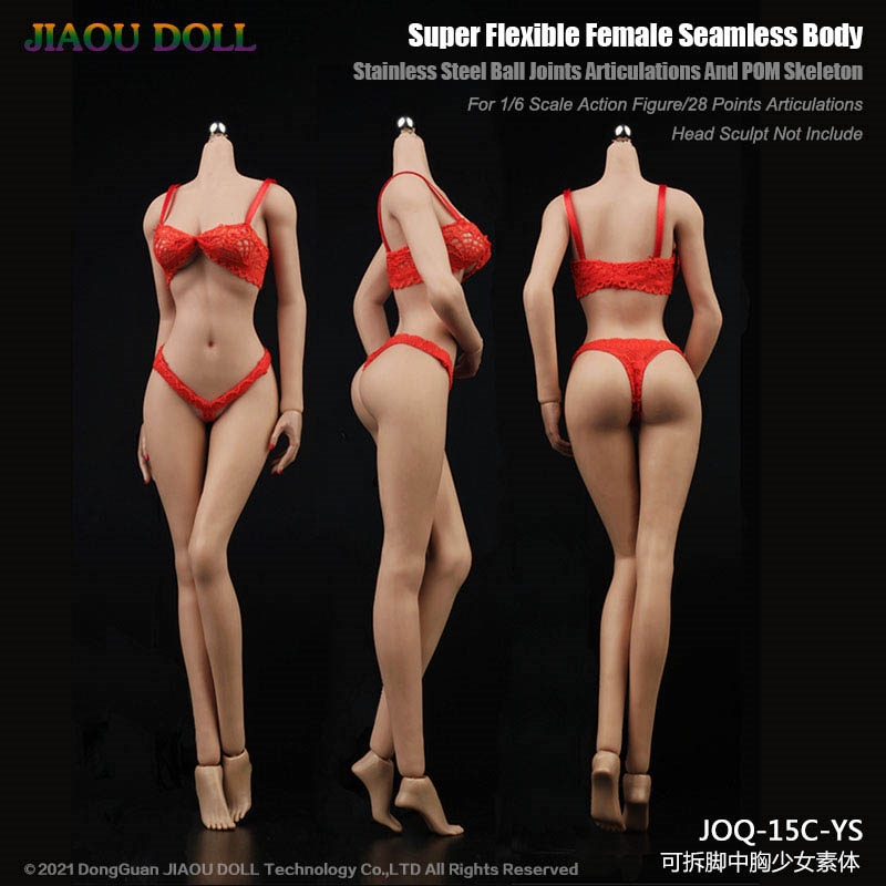 Detachable Foot Middle Bust Natural Color - Jiaou Doll 1/6 Scale Body
