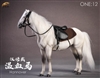 Horse with Saddle - Gray - JxK Studios 1/12 Scale Accessory