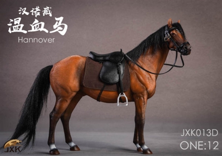 Horse with Saddle - Chestnut - JxK Studios 1/12 Scale Accessory