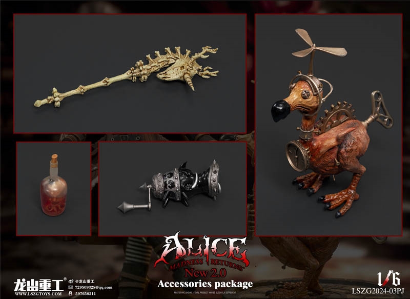 Alice's Crazy Return Accessory Pack - Longshan Heavy Industry 1/6 Scale Figure