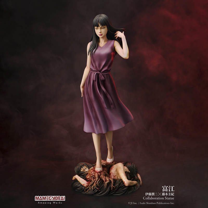 Junji Ito x Yoshiki Fujimoto Tomie Collaboration - Mamegyorai Statue