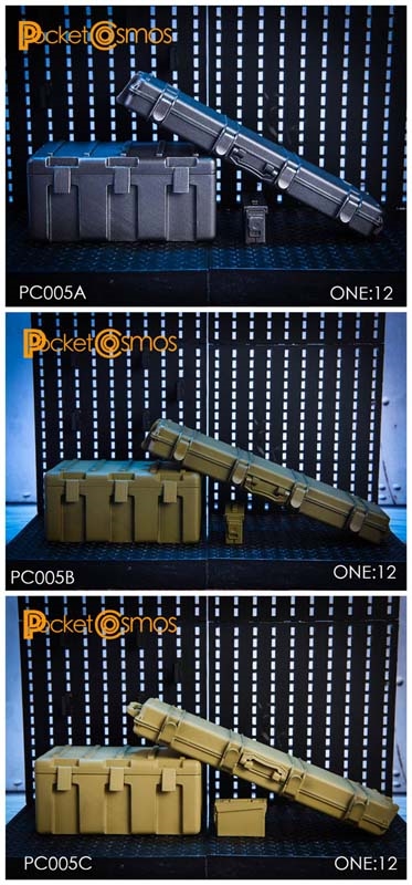 Weapon Box - Three Color Options - 1/12 Scale Accessory - Pocket Cosmos