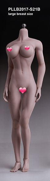 Phicen Super-Flexible Seamless Female Body - Large Bust - Suntan Skin PL-LB2017-S21B