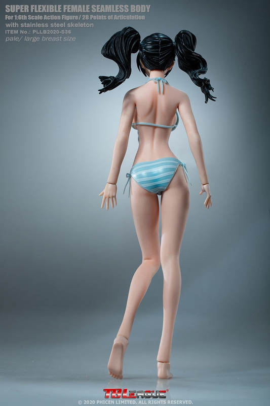 Anime Girl Super-Flexible Seamless Body with Head Sculpt - TB League 1/