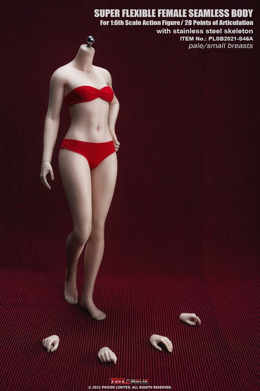 Super-Flexible Tan Seamless Body without Head - Phicen 1/6 Scale
