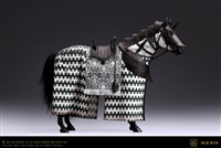 Gothic Black Armor Horse - Pop Toys 1/6 Scale Figure Accessory