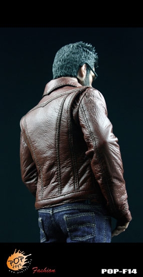 Set of 2 Leather Jackets for 8 inch Retro Figures 