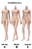 Super Flexible Female Body Plastic Joints - Pop Toys XING Series 1/6 Scale Body