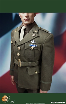 US Army Officer Uniform Set Version A - Pop Toys 1/6 Scale