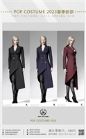 Spring New Women’s Coat - Three Versions - POP Toys 1/6 Scale Accessory Set
