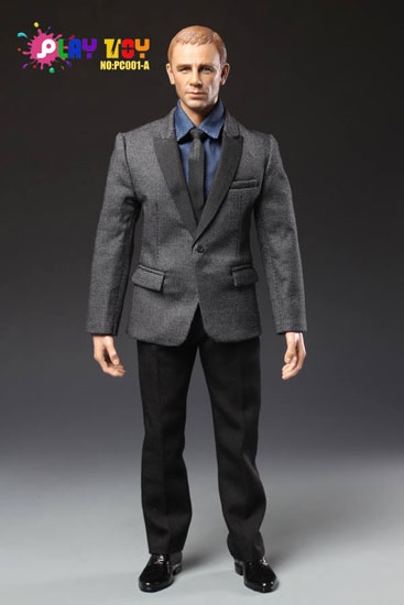 1/6 Men Business Suit Set NAVY Color For 12" Hot Toys PHICEN Male Figure U.S.A.
