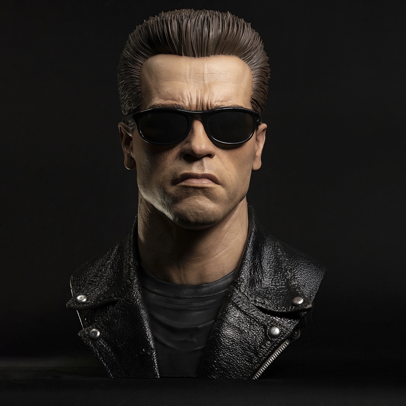 T-800 Model 101 Art Mask - PureArts Life Size Bust