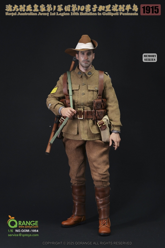 Royal Australian Army 1st Legion 10th Battalion in Gallipoli Peninsula 1915 - Qorange 1/6 Scale Accessory Set