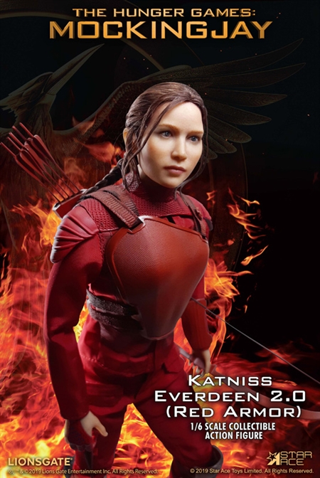 1/6 Hunger Games Katniss Jennifer Lawrence Head sculpt For PHICEN Hot Toys Figur