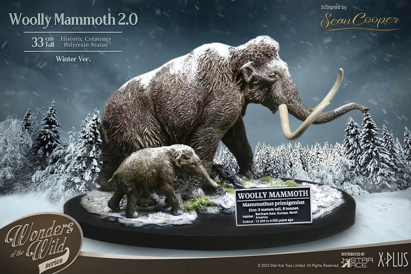 Wooly Mammoth 2.0 - Winter Version - Wonders of the Wild - Star Ace Vinyl Collectible