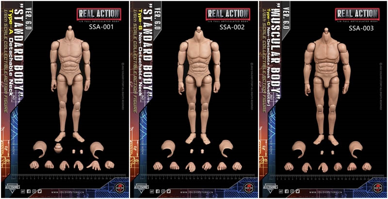 1/12 Scale of Action Figure Body with different hands (IN-STOCK) –  EdStarStudio