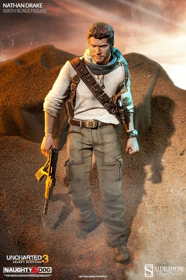 Uncharted Treasure Hunter Nathan Drake Explores Iron Studios