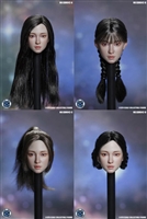Asian Headsculpt - Four Versions - Superduck 1/6 Scale Accessory