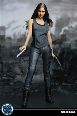 Female Grey Clothing Set - Super Duck Accessory for 1/6 Scale Figure