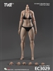 Sporty Girl Muscular Body Medium Bust Light Wheat Skin - True 1 Toys 1/6 Scale Body